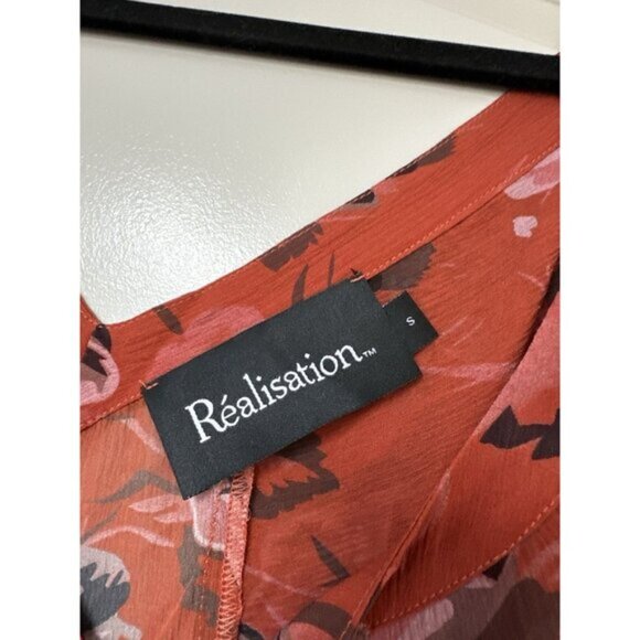 Realisation The Lila Dress in Rose 100% Silk Size Small Slip Dress Feminine - Picture 8 of 13